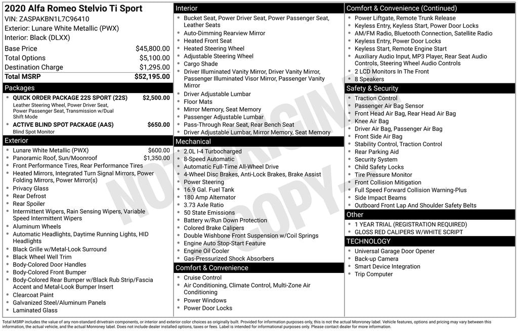 Used 2020 Alfa Romeo Stelvio Ti SUV