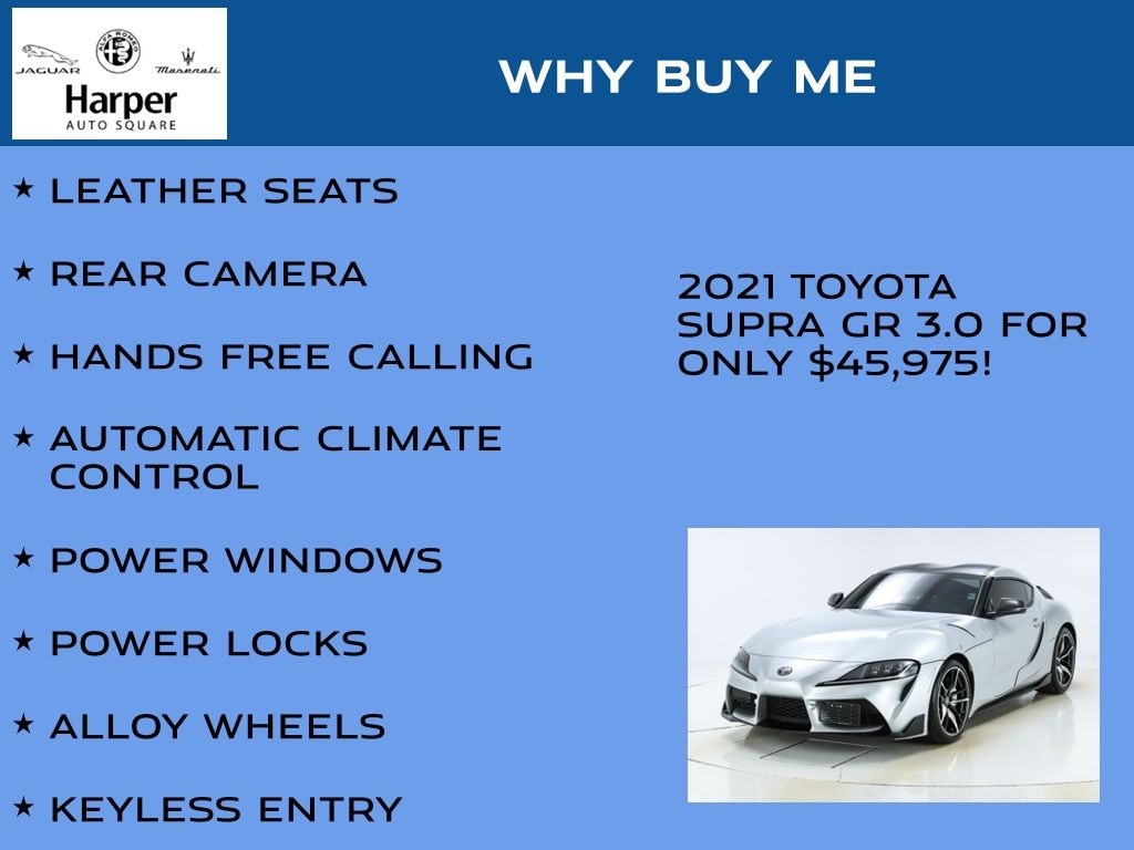 Used 2021 Toyota GR Supra 3.0 Coupe