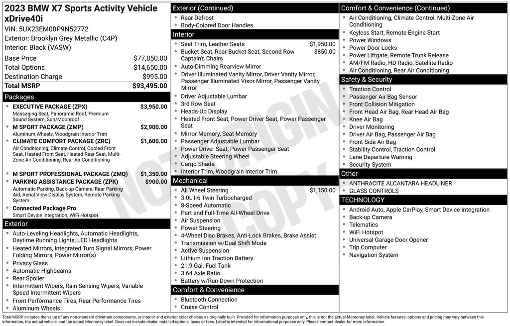 Used 2023 BMW X7 xDrive40i SUV