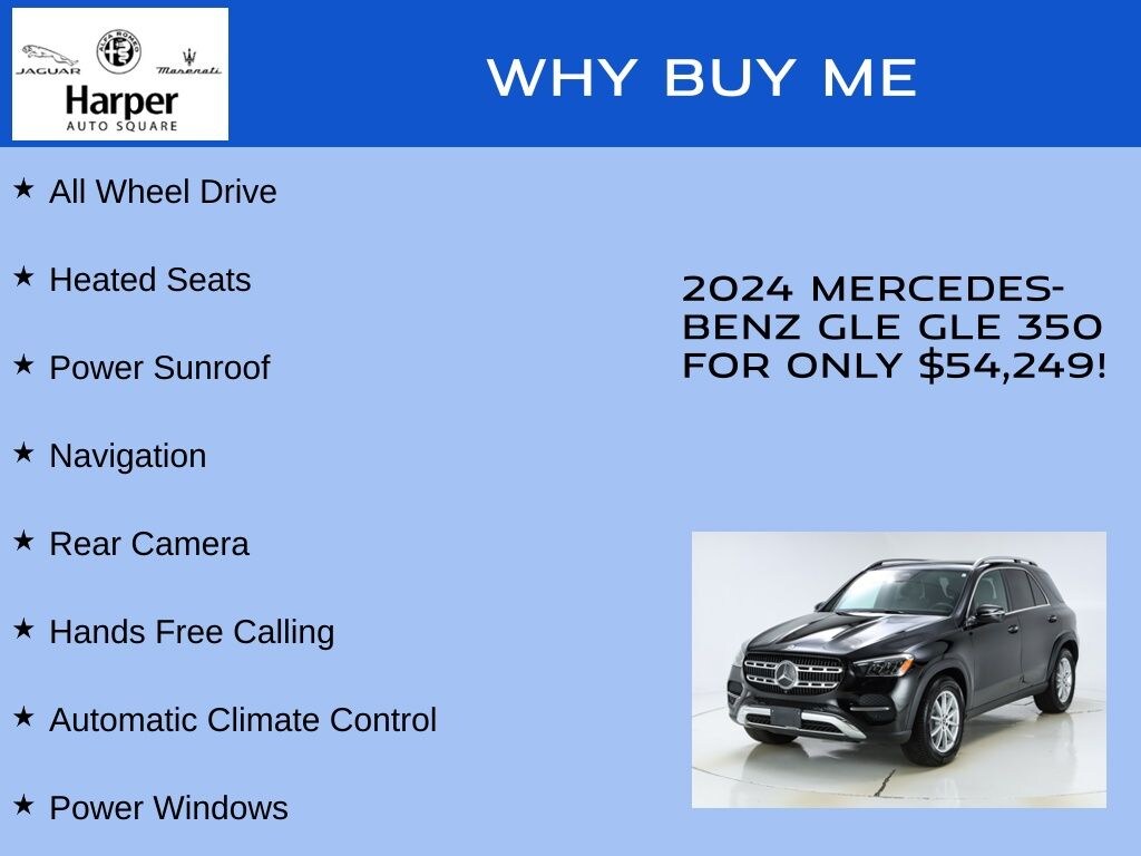 Used 2024 Mercedes-Benz GLE 350 4MATIC SUV