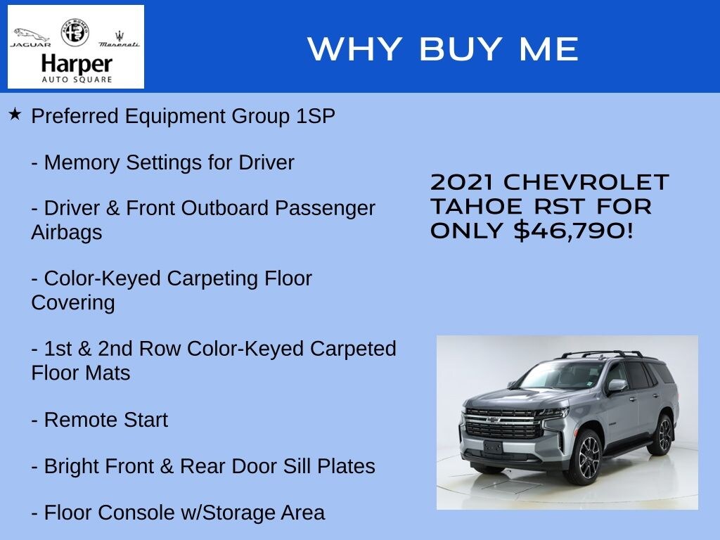 Used 2021 Chevrolet Tahoe RST SUV