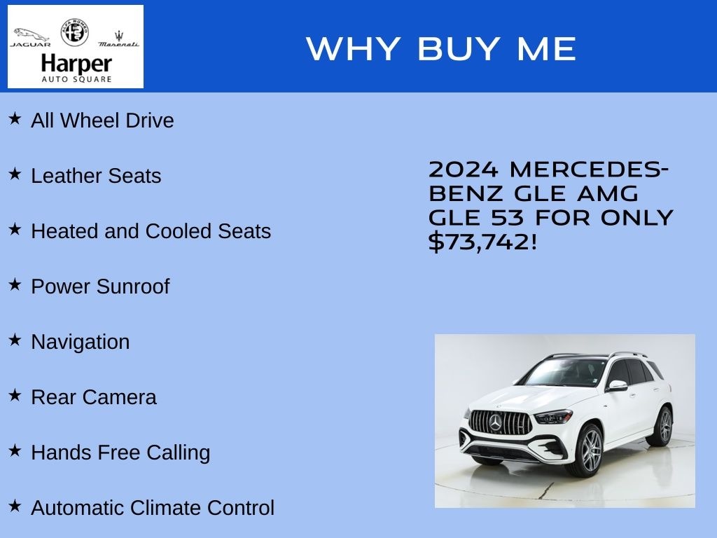 Used 2024 Mercedes-Benz AMG GLE 53 4MATIC SUV
