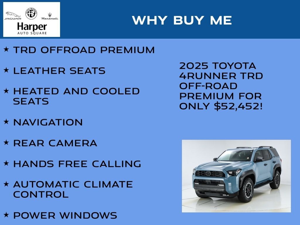 Used 2025 Toyota 4Runner TRD Off Road Premium SUV