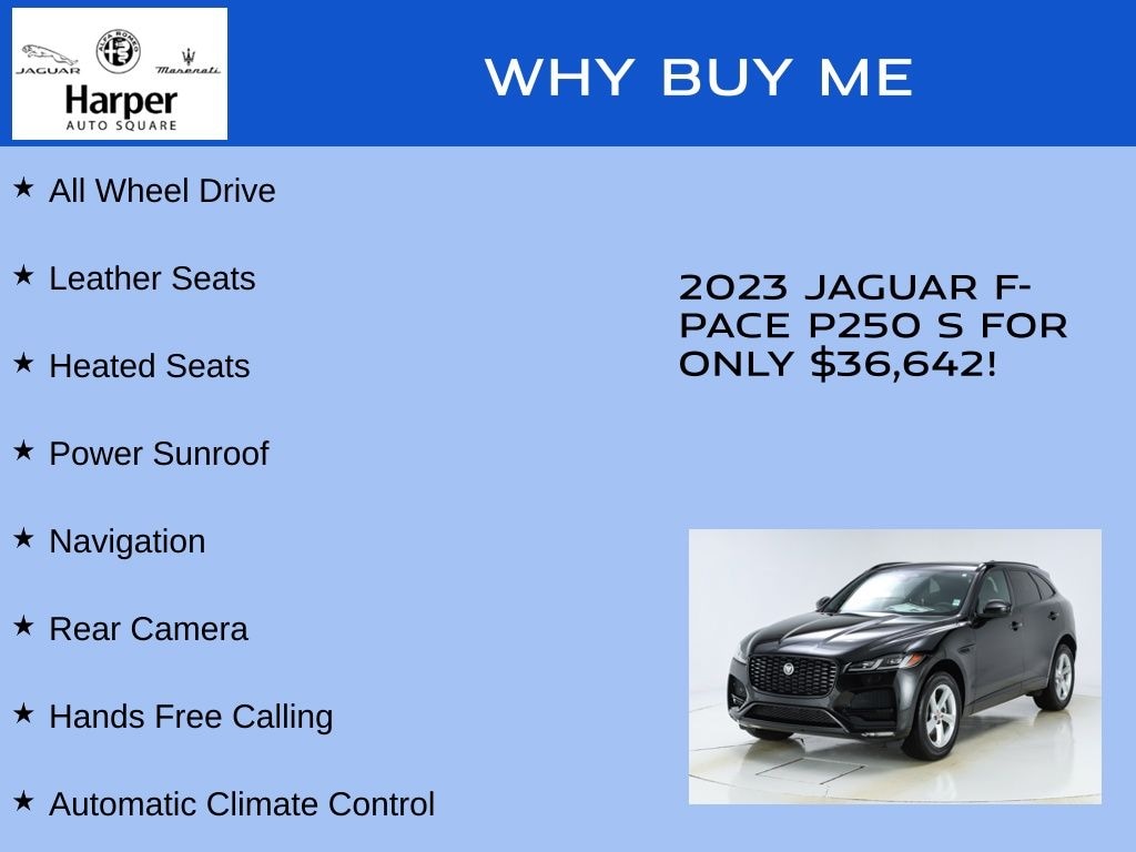 Used 2023 Jaguar F-PACE P250 S SUV