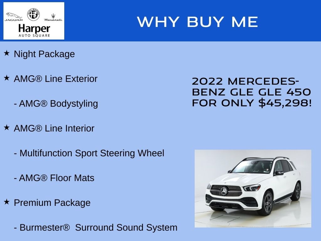 Used 2022 Mercedes-Benz GLE 450 4MATIC SUV