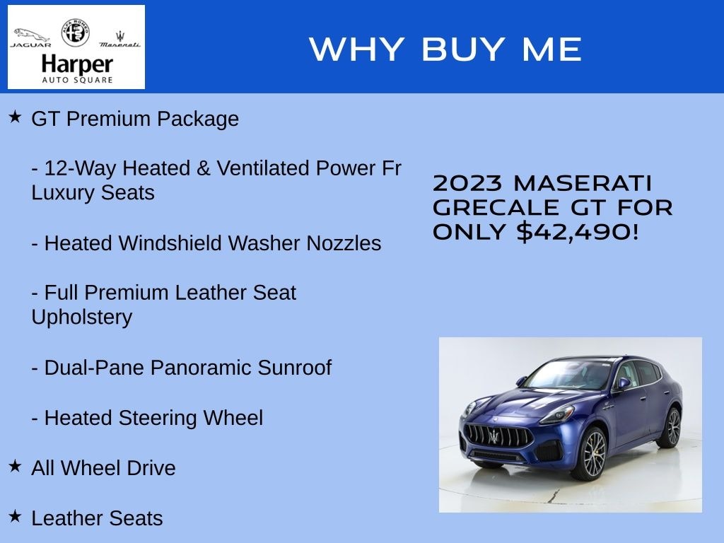 Used 2023 Maserati Grecale GT SUV