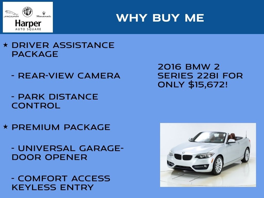 Used 2016 BMW 228i Convertible