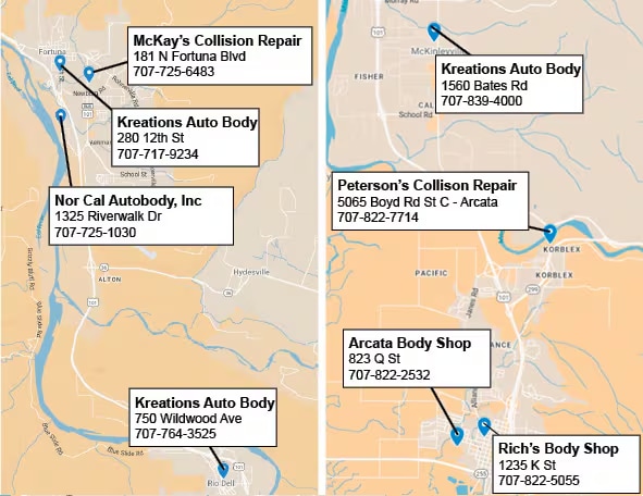 More recommended body shops near Eureka