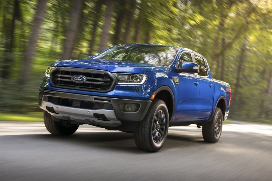 2023 Ford Ranger Driving on the Road