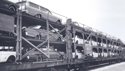  Cars Loaded on Train