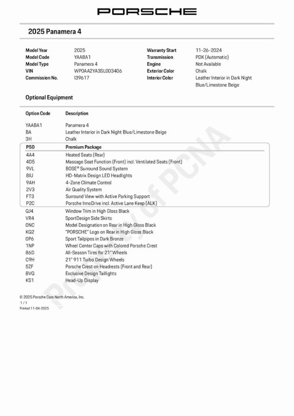 Certified 2025 Porsche Panamera 4 Hatchback