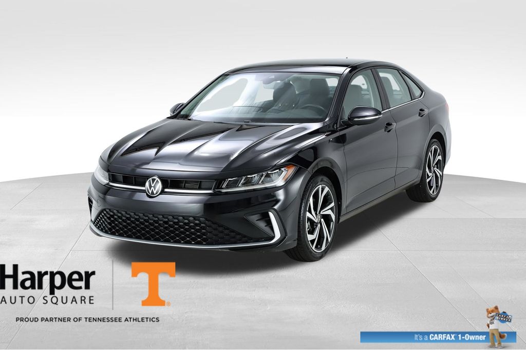 Deep Black Pearl 2025 Volkswagen Jetta Sedan Front-Wheel Drive 8-Speed Automatic
