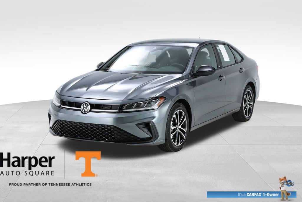 Platinum Gray Metallic 2025 Volkswagen Jetta Sport FWD Sedan Front-Wheel Drive 8-Speed Automatic