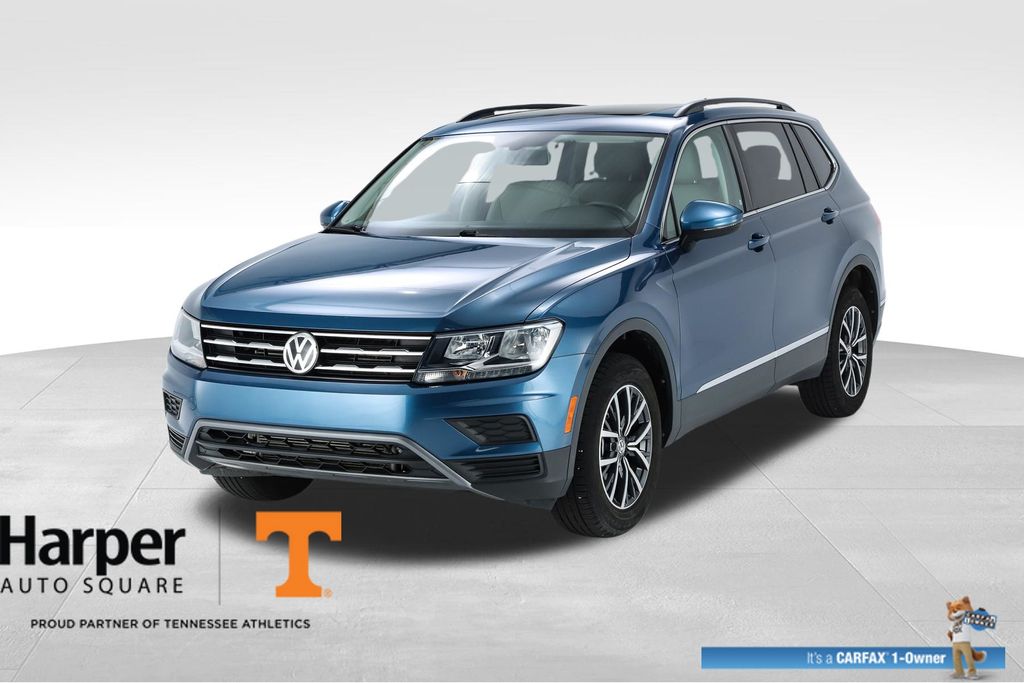 Blue Metallic 2020 Volkswagen Tiguan SUV / Crossover  8-Speed Automatic