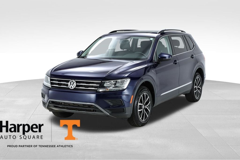 Atlantic Blue Metallic 2021 Volkswagen Tiguan SUV / Crossover 8-Speed Automatic