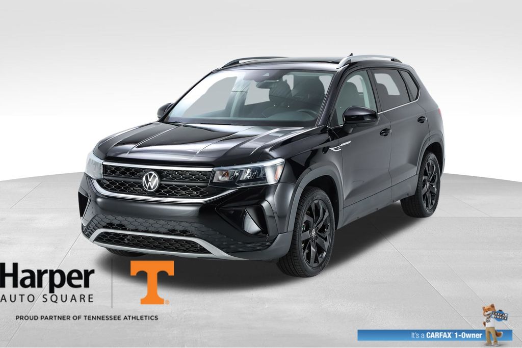 Deep Black Pearl 2023 Volkswagen Taos SUV / Crossover Front-Wheel Drive 8-Speed Automatic