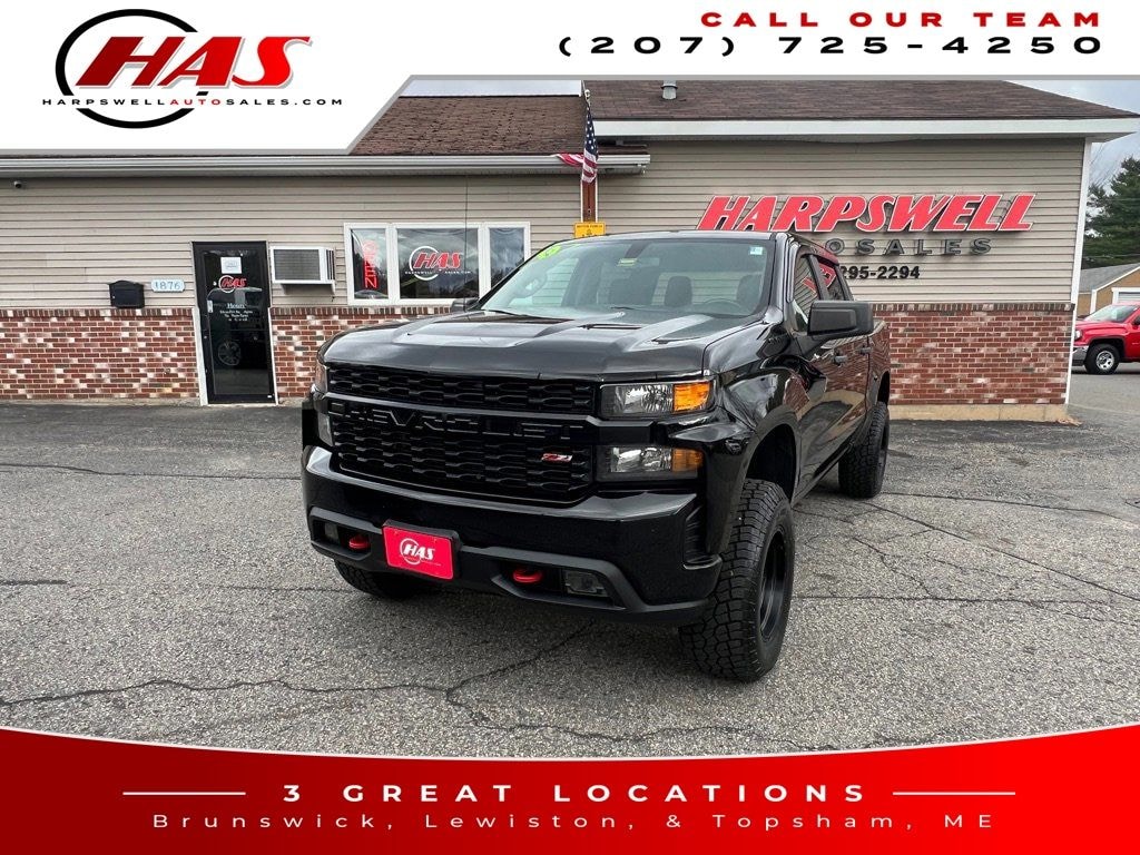 Used 2019 Chevrolet Silverado 1500 Silverado Custom Trail Boss Truck Crew Cab