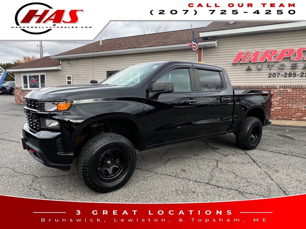 Used 2019 Chevrolet Silverado 1500 Silverado Custom Trail Boss Truck Crew Cab