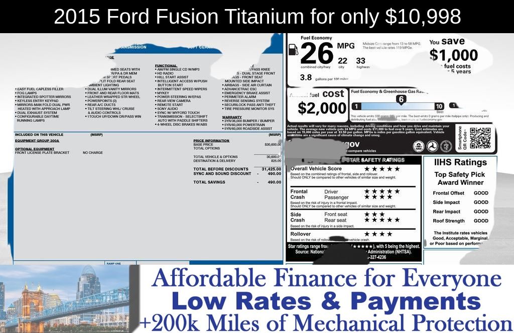 2015 Ford Fusion Titanium's photo