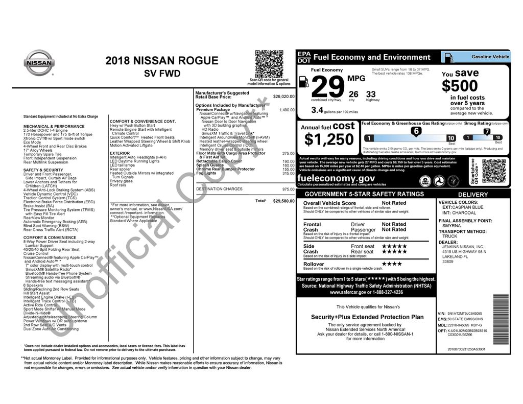 2018 Nissan Rogue SV
