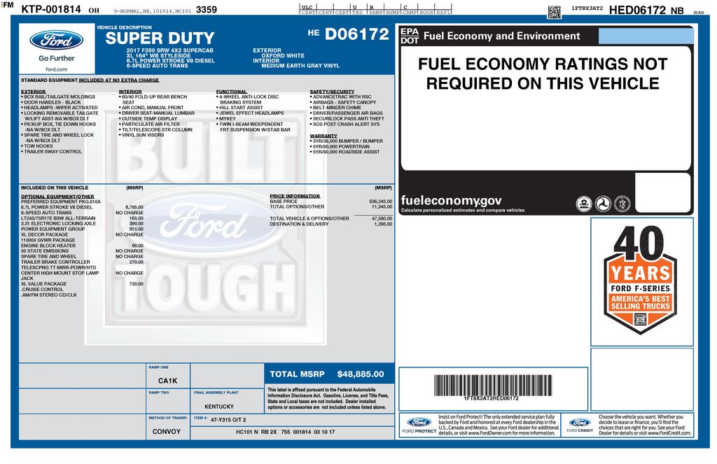 2017 Ford F-350 XL SuperCab 6-1/2' Box SRW's photo