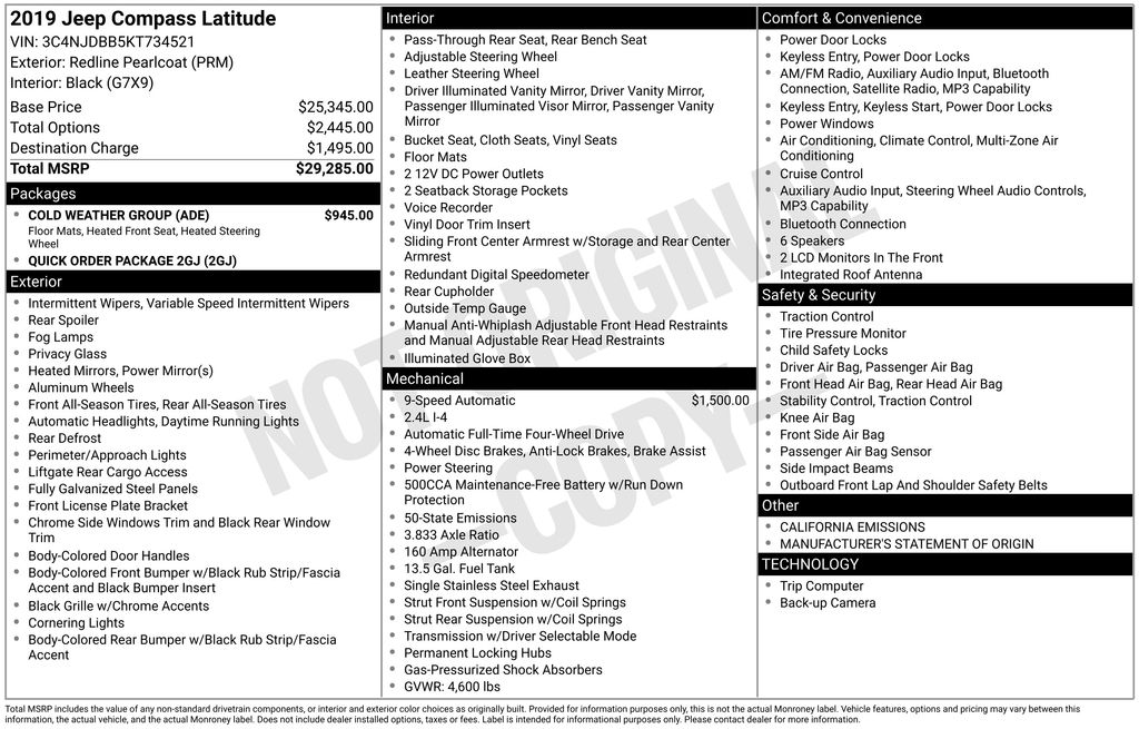 2019 Jeep Compass Latitude's photo