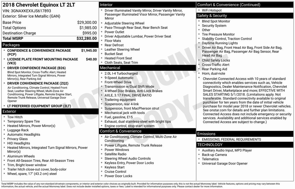 2018 Chevrolet Equinox LT