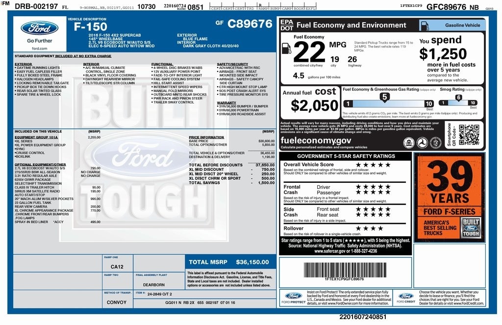2016 Ford F-150 XL's photo