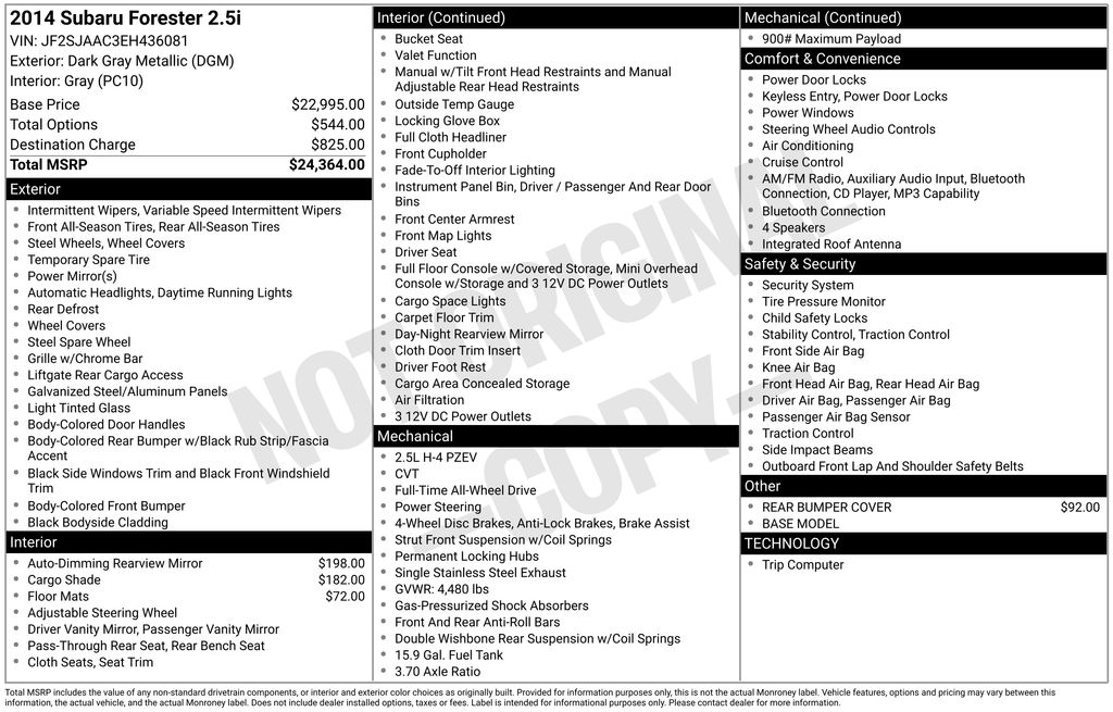 2014 Subaru Forester i's photo