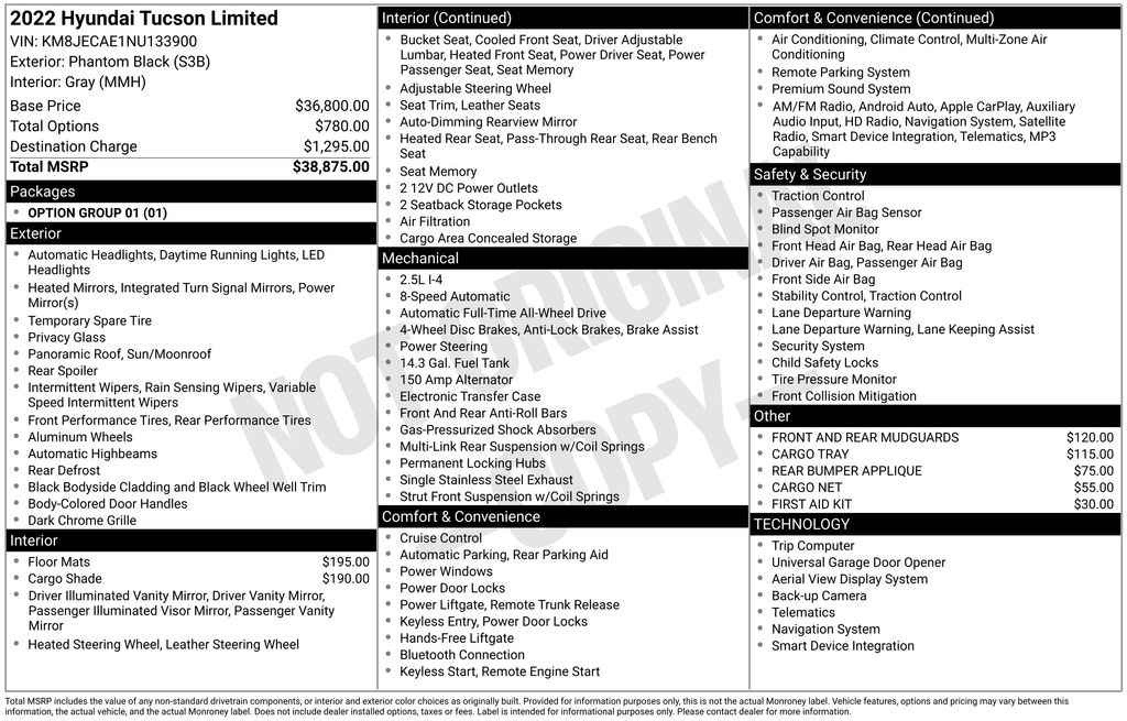 2022 Hyundai Tucson Limited