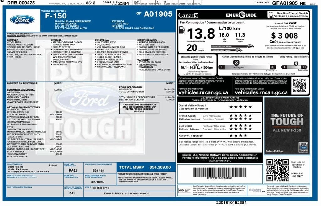 Used 2016 Ford F-150 XLT Truck