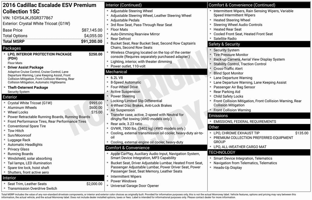 2016 Cadillac Escalade ESV Premium's photo