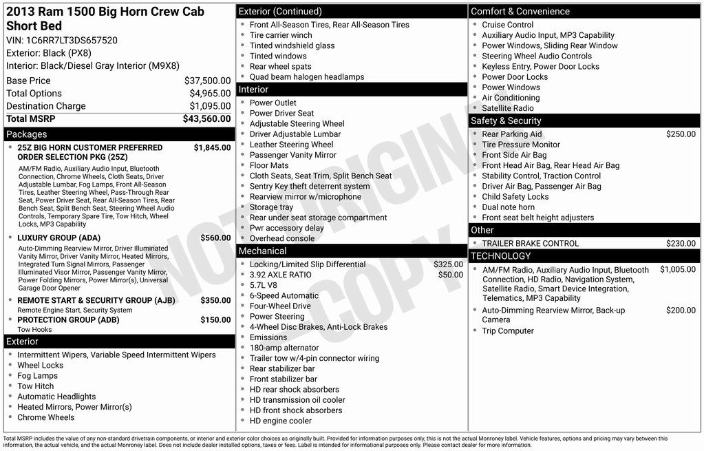 2013 RAM Ram 1500 Pickup SLT's photo