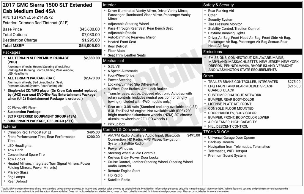 2017 GMC Sierra 1500 SLT