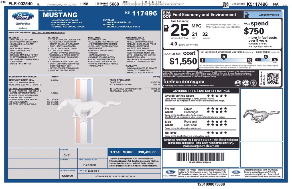 2019 Ford Mustang EcoBoost