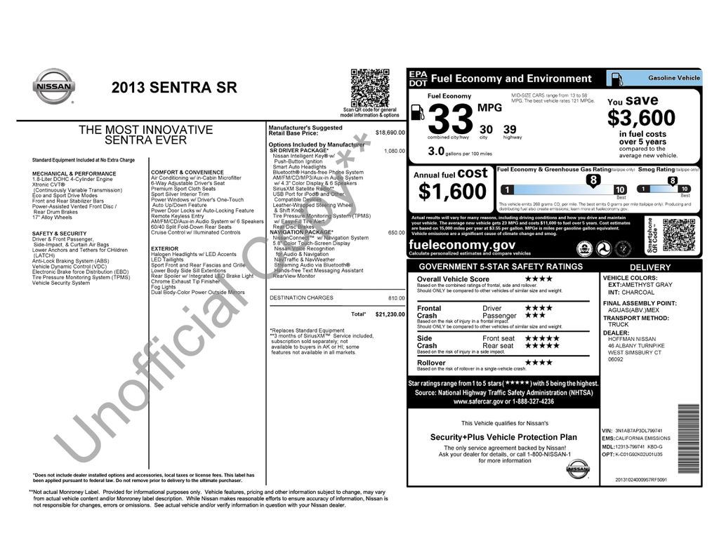 2013 Nissan Sentra 1.8 SR CVT's photo
