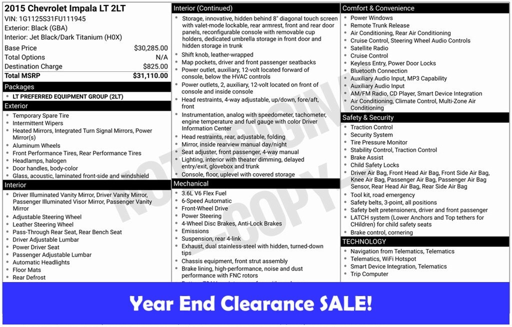 Used 2015 Chevrolet Impala LT Sedan