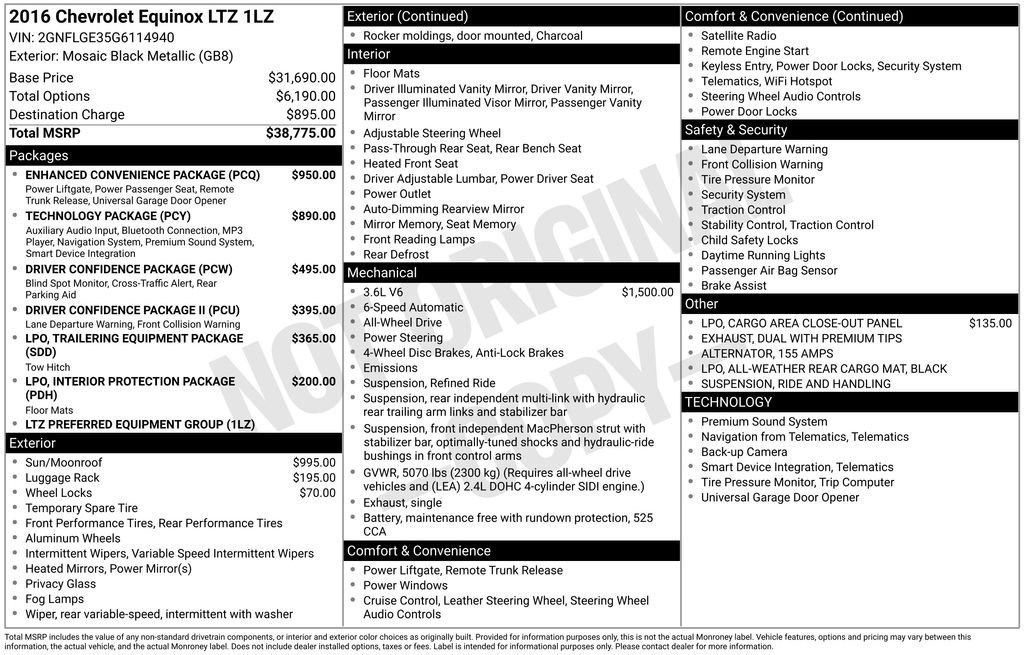 2016 Chevrolet Equinox LTZ