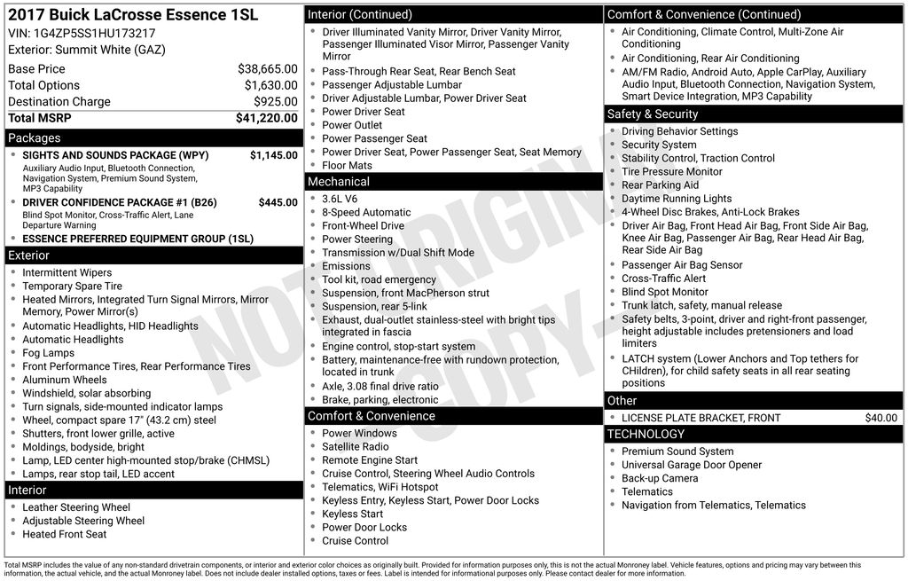 2017 Buick LaCrosse