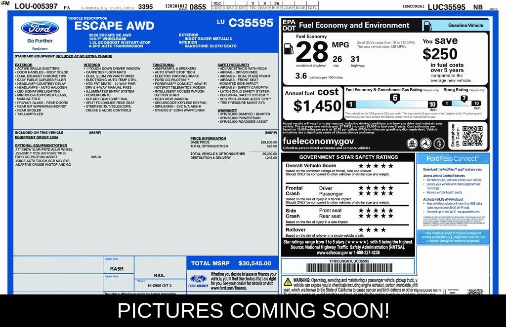 2020 Ford Escape SE's photo