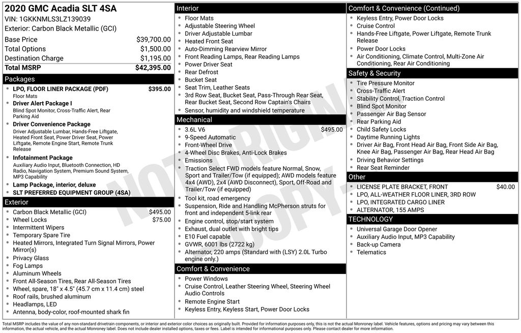 2020 GMC Acadia SLT FWD's photo
