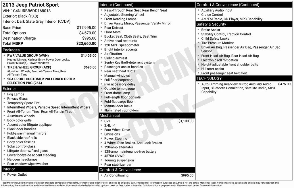 2013 Jeep Patriot Sport's photo