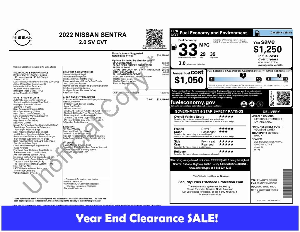 Used 2022 Nissan Sentra SV Sedan