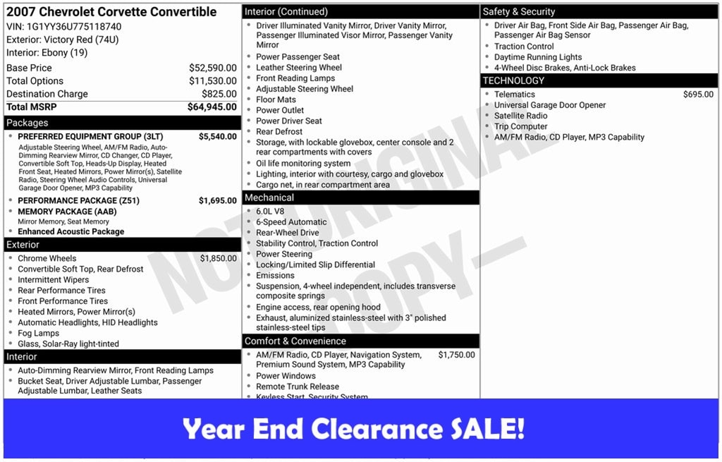 2007 Chevrolet Corvette Base's photo