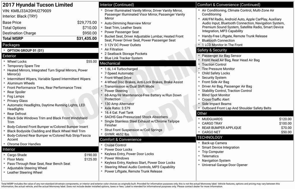 2017 Hyundai Tucson Limited's photo