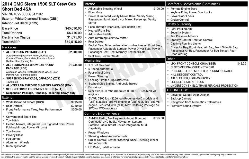 2014 GMC Sierra 4WD Crew Cab SLT SWB's photo