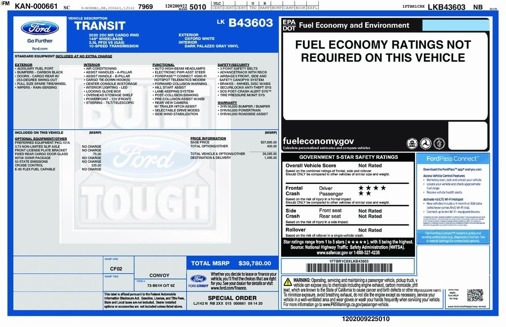 2020 Ford Transit Van Base's photo