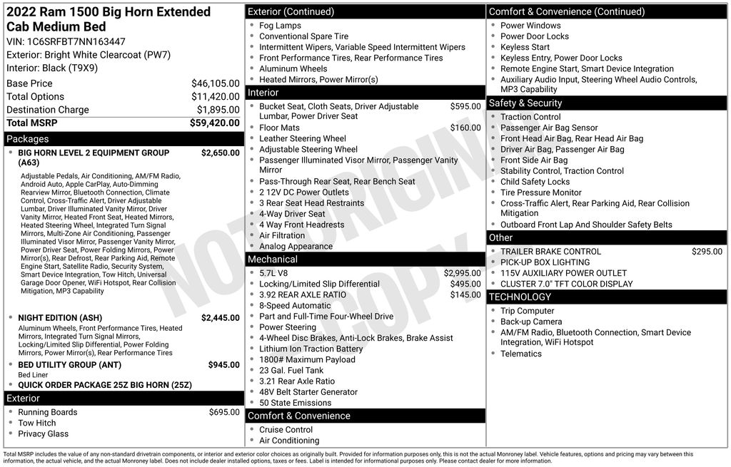 2022 RAM Ram 1500 Pickup Big Horn/Lone Star's photo