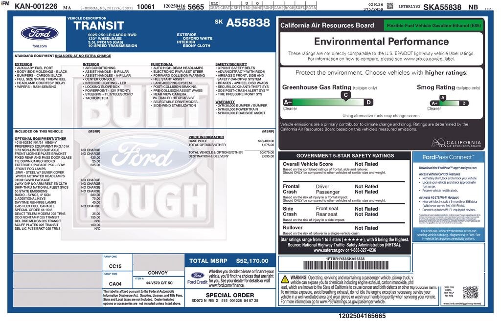Used 2025 Ford Transit-250 Base Cargo Van