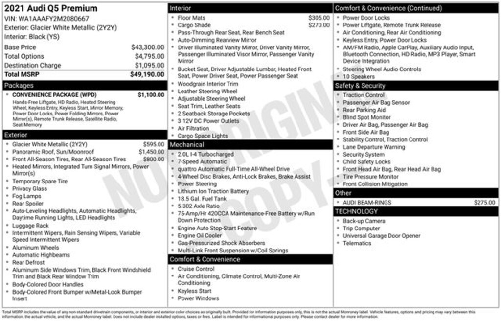 Used 2021 Audi Q5 45 Premium SUV